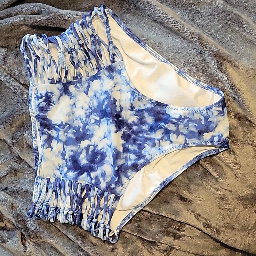 Victoria's secret pink high waist bikini bottoms m tie dye